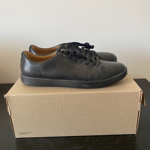 Black Cole Haan Leather Sneakers - Picture 2 of 4